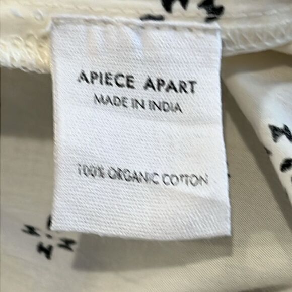 New Apiece Apart Marit Shirred Organic Cotton Blouse in Scattered Floral Small - Picture 11 of 13